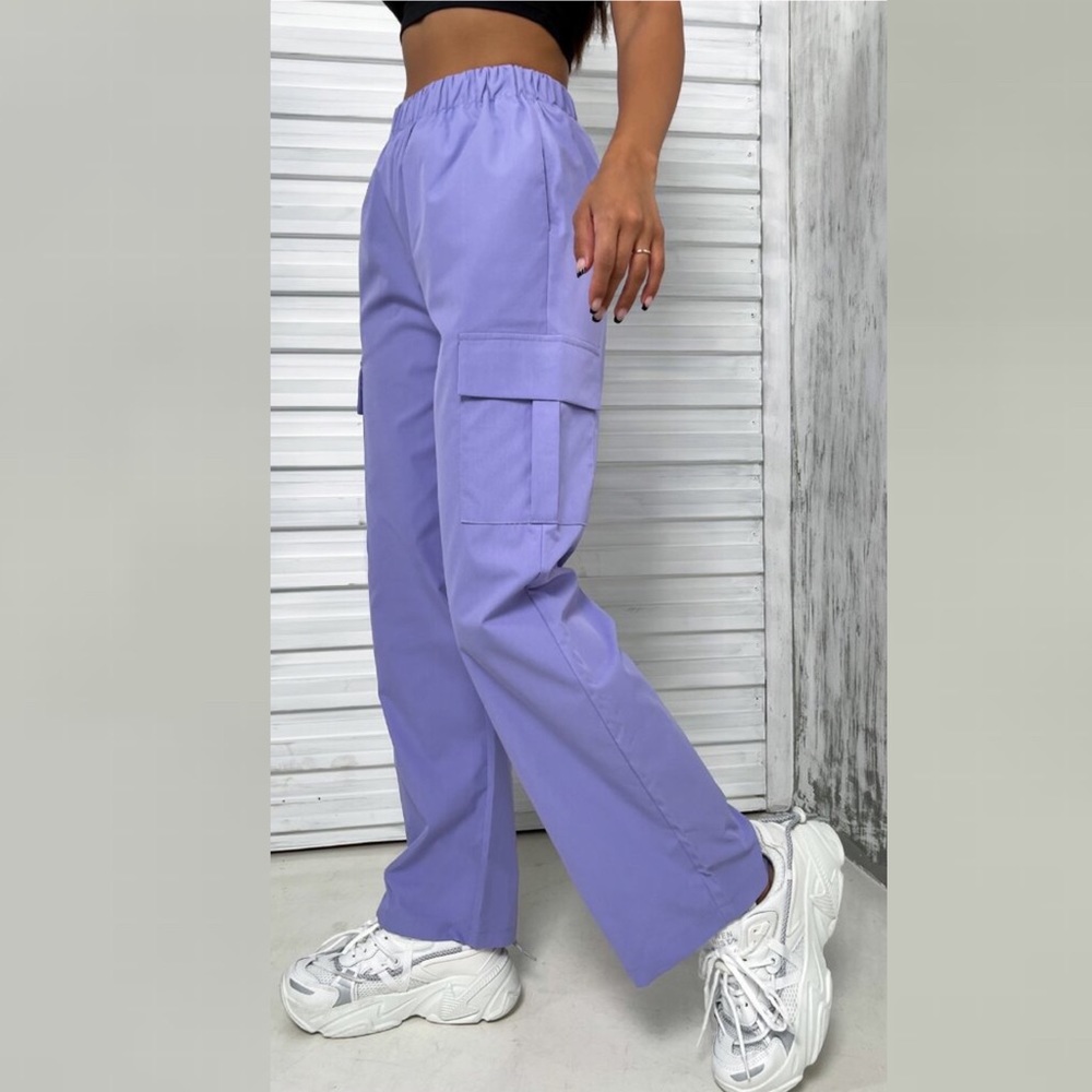 Solid Flap Pocket Cargo Pants Size 4 - image 2